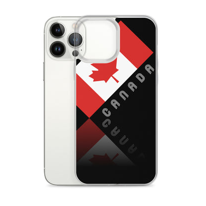 Elegant Maple Leaf Canada iPhone Black Case