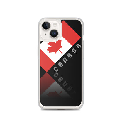 Elegant Maple Leaf Canada iPhone Black Case