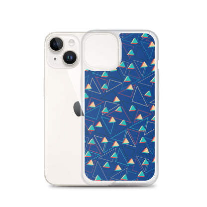 Triangular Candied Blue iPhone Case