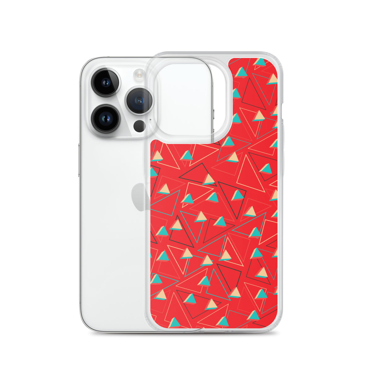 Vinilo o funda para iPhone Rojo confitado triangular