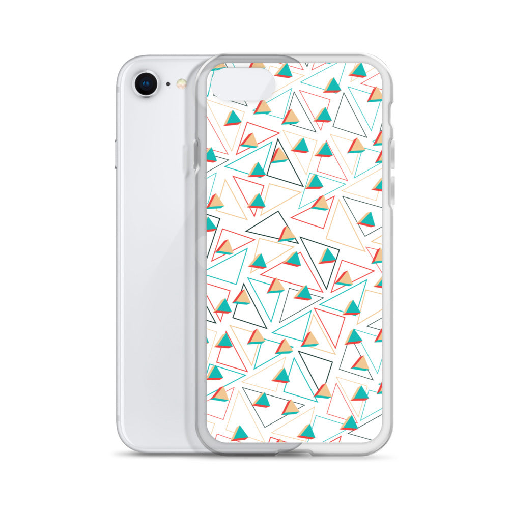 Triangular Candied White iPhone Case