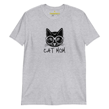 Cat Mom Unisex Softstyle Short-Sleeve T-Shirt TeeSpect
