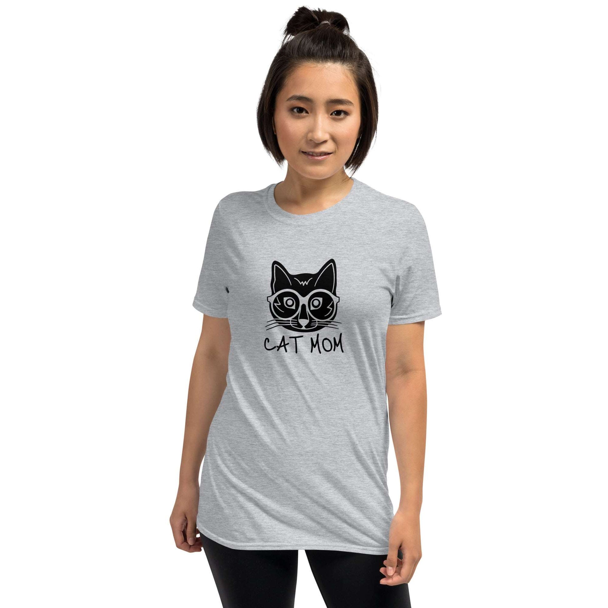 Cat Mom Unisex Softstyle Short-Sleeve T-Shirt TeeSpect