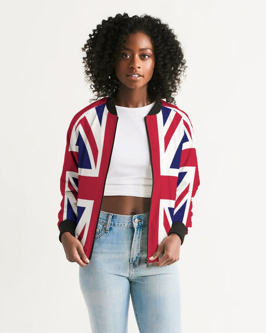 Great Britain Union Jack Flag Women's Bomber Jacket TeeSpect