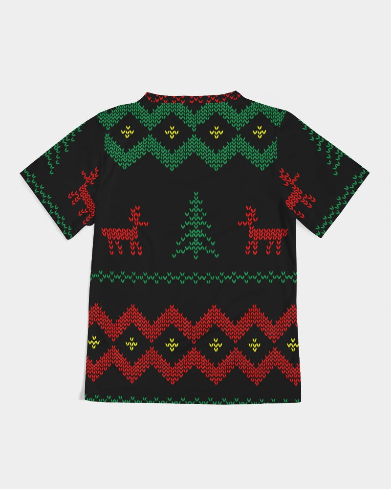 Christmas Merry Sweatshirt (Sweater) Black Kids Tee TeeSpect