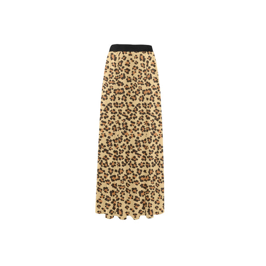 Leopard On High Slit Long Beach Dress