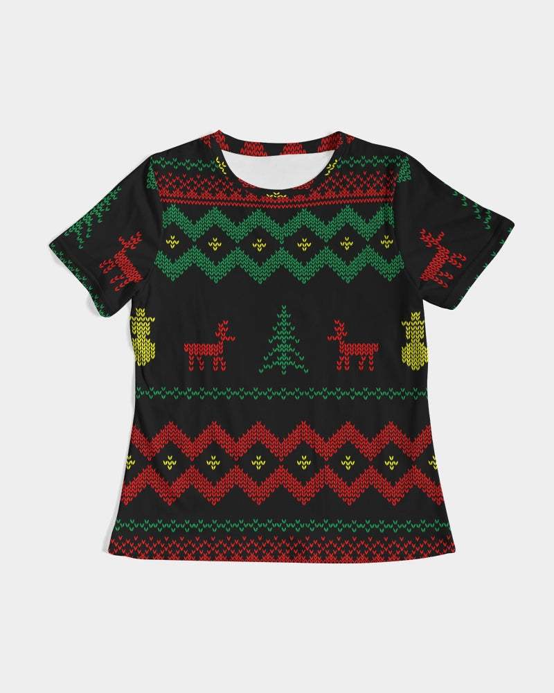 Christmas Merry Sweatshirt (Sweater) Black Women's Tee TeeSpect