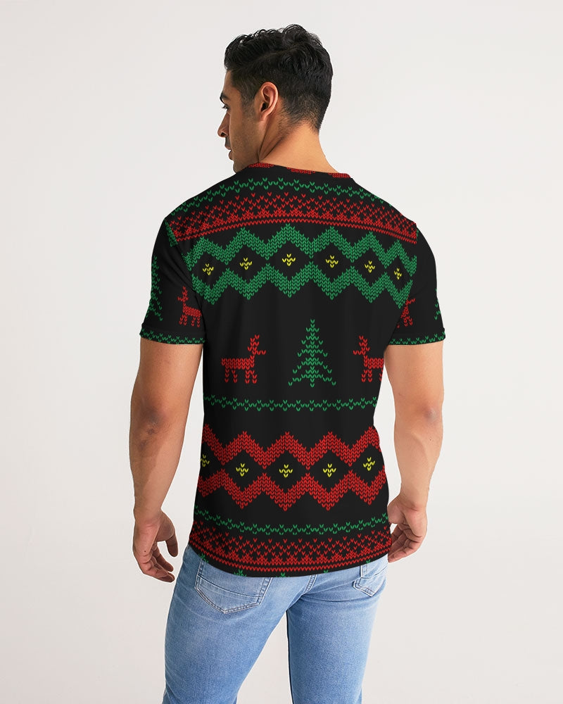 Christmas Merry Sweatshirt (Sweater) Black Men's Tee TeeSpect