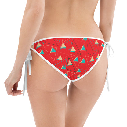 Triangular Candied Red Bikini Bottom TeeSpect