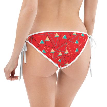 Triangular Candied Red Bikini Bottom TeeSpect