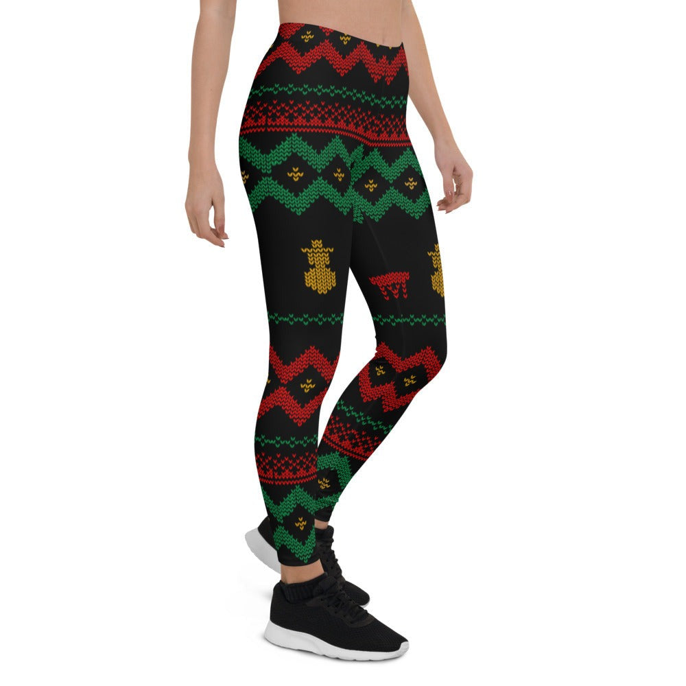 Christmas Merry Sweater Leggings TeeSpect