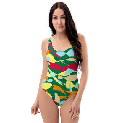 When Confused Jade One-Piece Swimsuit TeeSpect