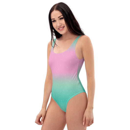 Semi Circle One-Piece Swimsuit TeeSpect