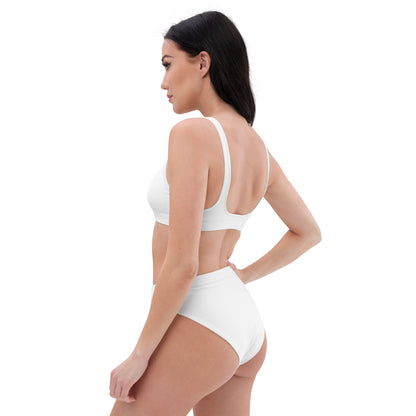 White Recycled High-Waisted Bikini