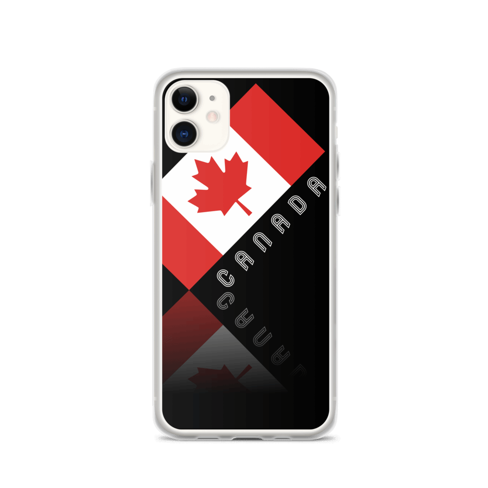 Elegant Maple Leaf Canada iPhone Black Case TeeSpect