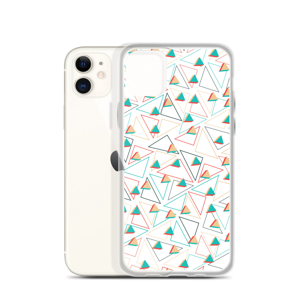 Triangular Candied White iPhone Case TeeSpect
