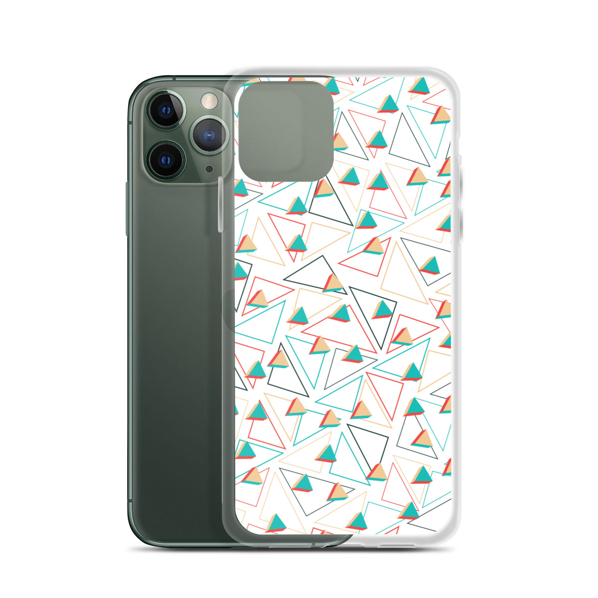 Triangular Candied White iPhone Case TeeSpect