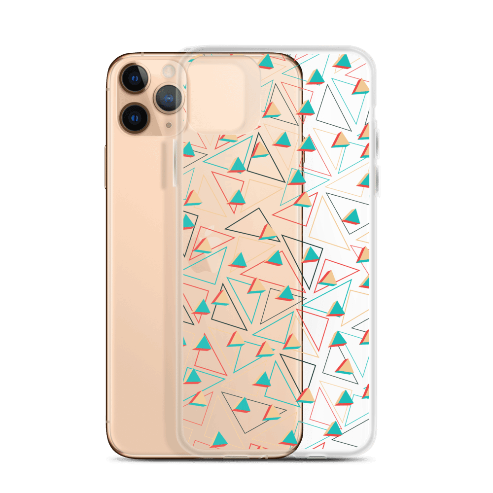 Triangular Candied Clear iPhone Case TeeSpect