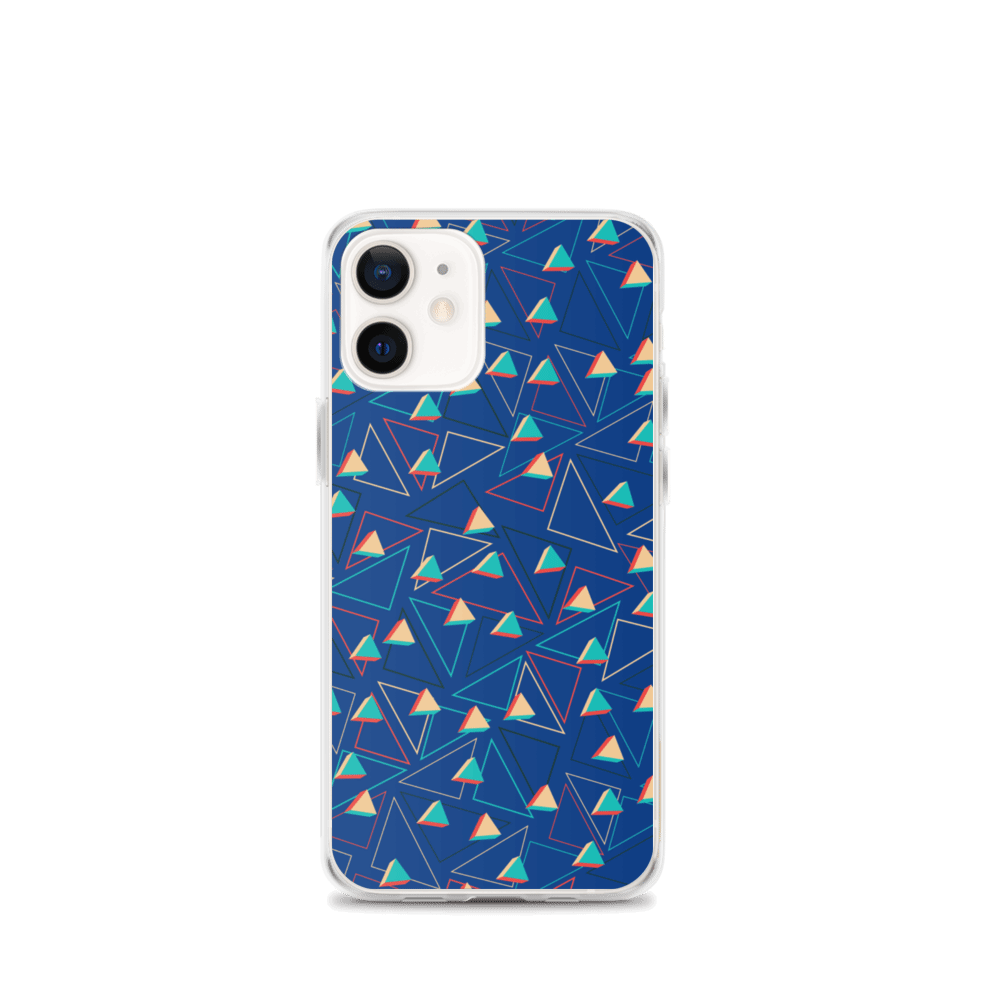 Triangular Candied Blue iPhone Case TeeSpect