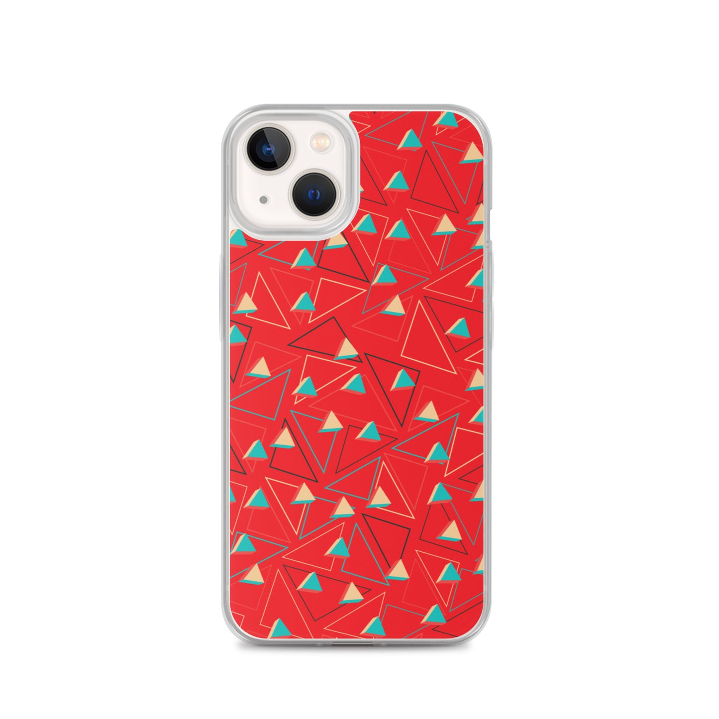 Triangular Candied Red iPhone Case TeeSpect
