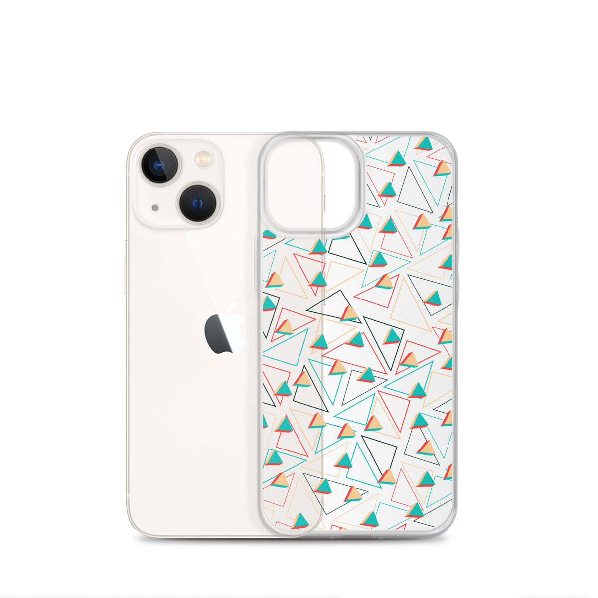 Triangular Candied Clear iPhone Case TeeSpect