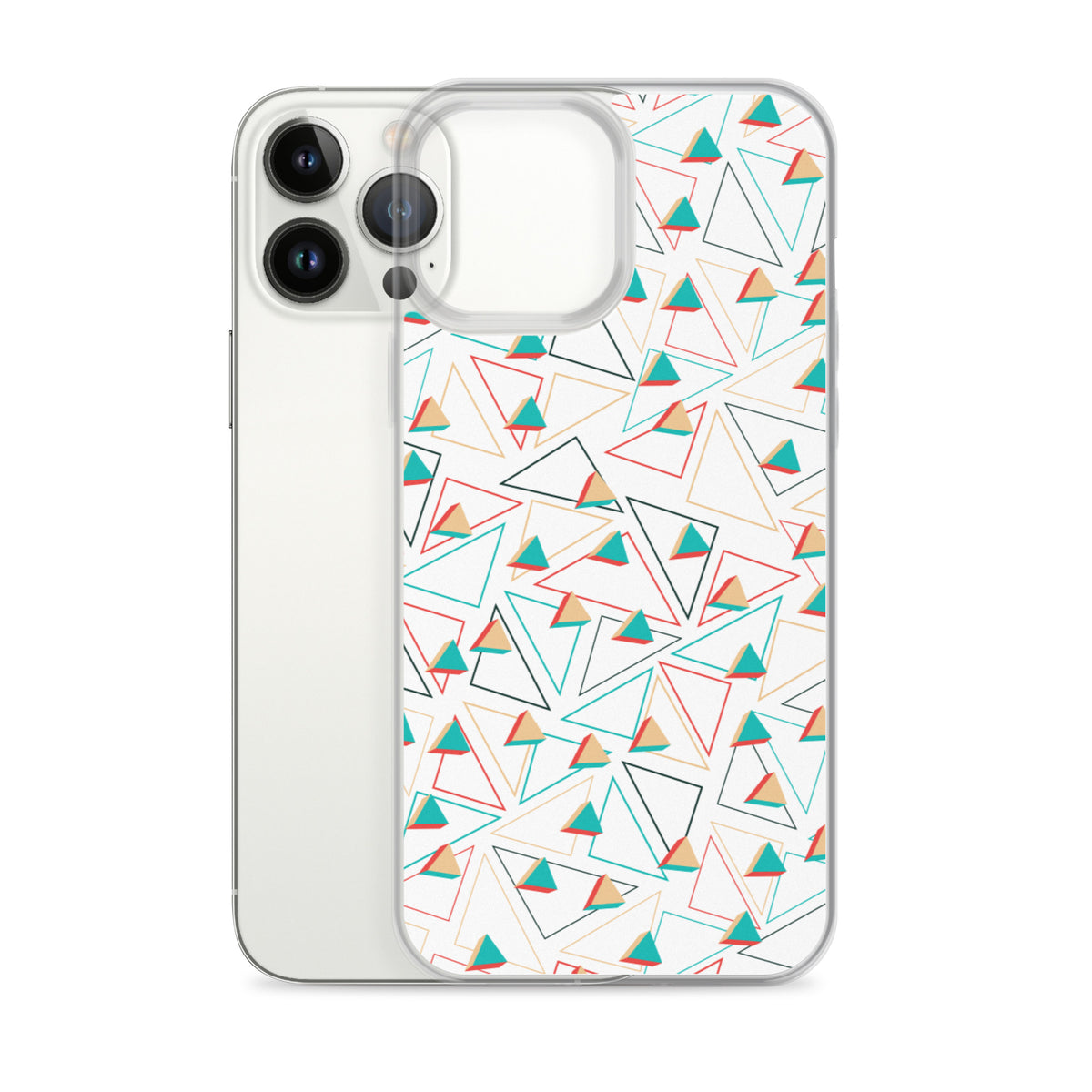 Triangular Candied White iPhone Case TeeSpect
