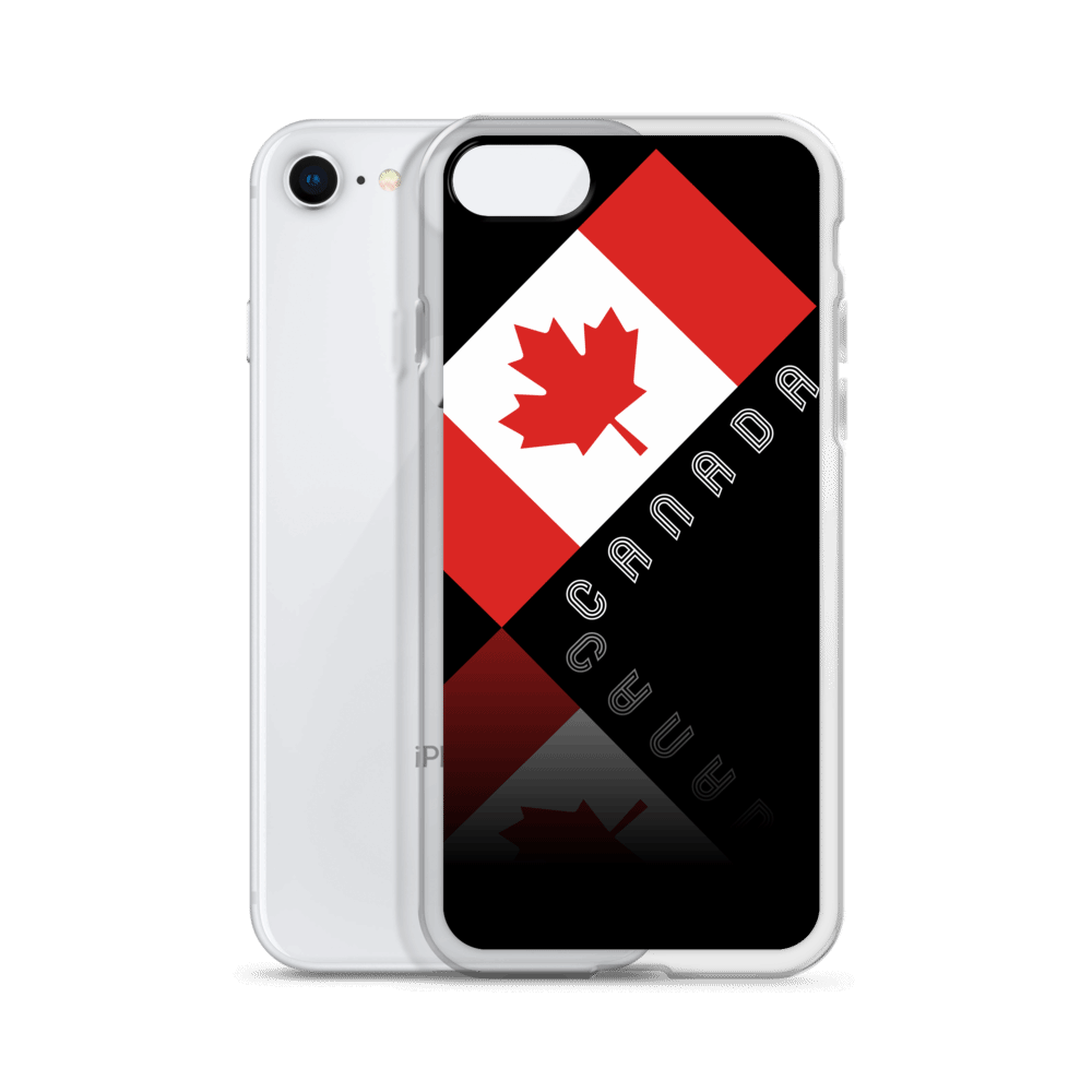 Elegant Maple Leaf Canada iPhone Black Case TeeSpect
