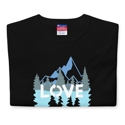 LOVE Nature Mountains Men's Champion T-Shirt TeeSpect