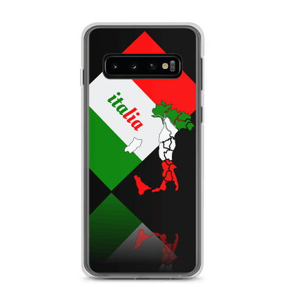 Elegant Italia - Italy Flag And Map Samsung Black Case TeeSpect