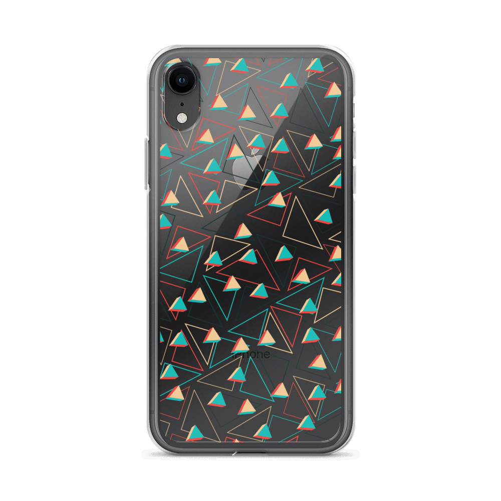 Triangular Candied Clear iPhone Case TeeSpect