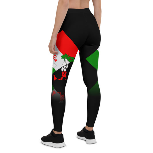 Elegant Italia - Italy Flag And Map Stylish, Durable, Women's Leggings TeeSpect