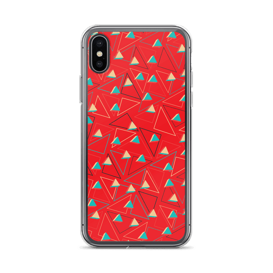 Triangular Candied Red iPhone Case TeeSpect
