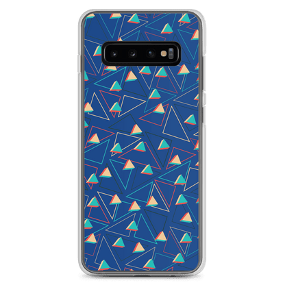 Triangular Candied Blue Samsung Case TeeSpect