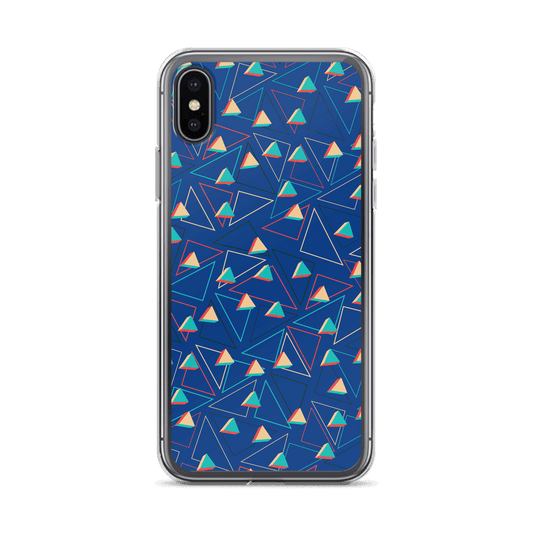 Triangular Candied Blue iPhone Case TeeSpect