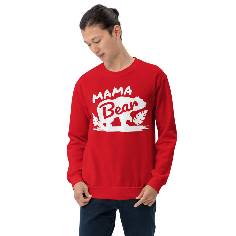 Mama Bear, Warm, Soft Feel, Pre-Shrunk Classic Fit Crew Neck Sweatshirt TeeSpect