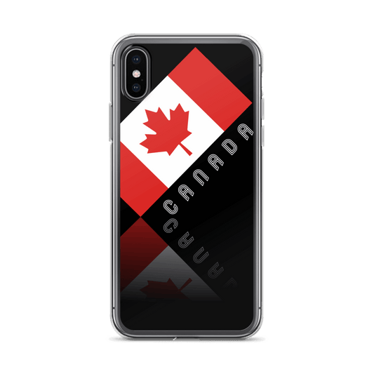 Elegant Maple Leaf Canada iPhone Black Case TeeSpect