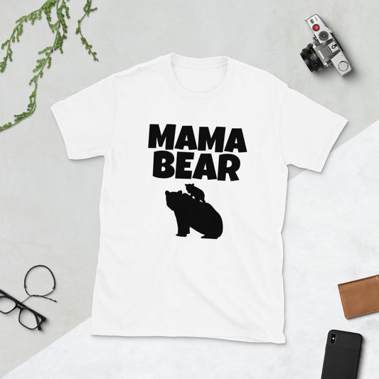 Bold Mama Bear Softstyle Short-Sleeve Unisex T-Shirt TeeSpect