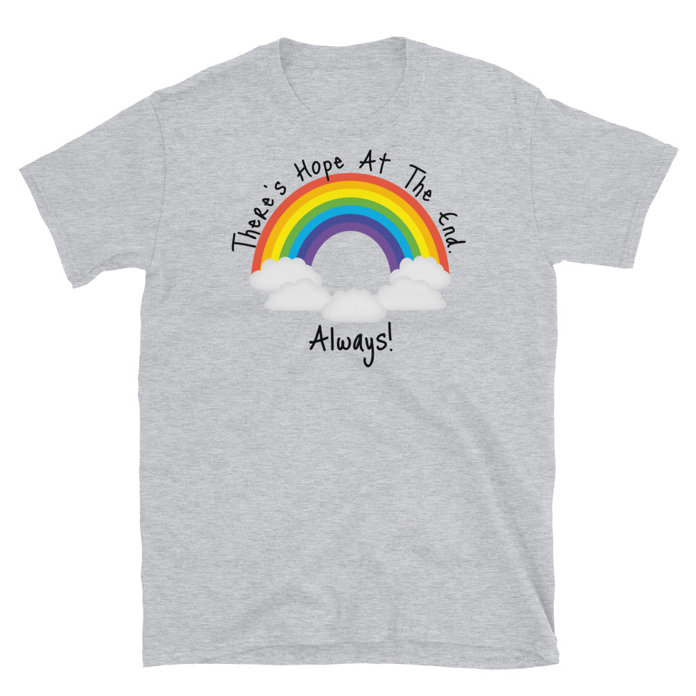 There's Hope At The End Always Unisex Softstyle Short-Sleeve T-Shirt TeeSpect