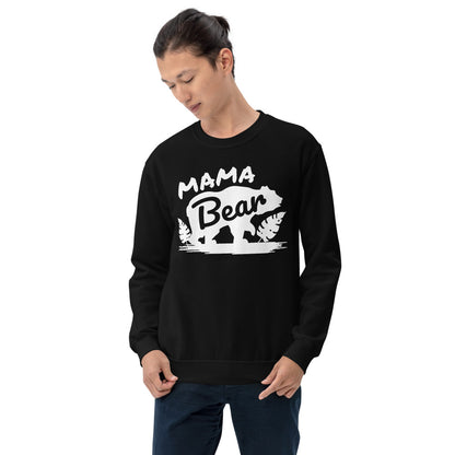 Mama Bear, Warm, Soft Feel, Pre-Shrunk Classic Fit Crew Neck Sweatshirt TeeSpect