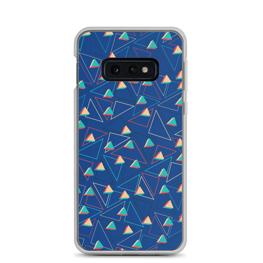 Triangular Candied Blue Samsung Case TeeSpect