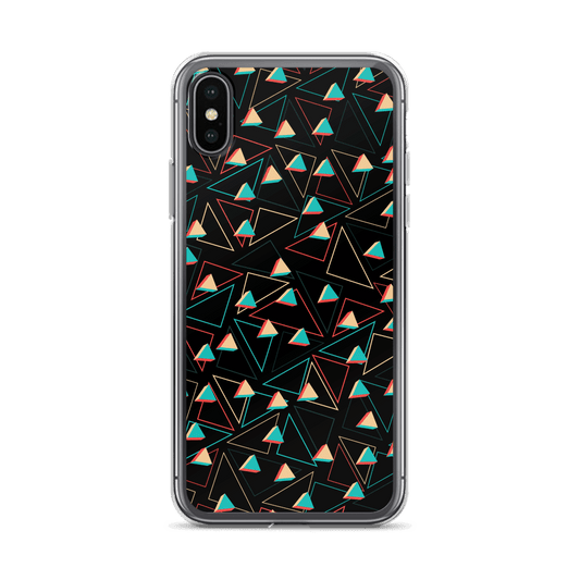 Triangular Candied Black iPhone Case TeeSpect