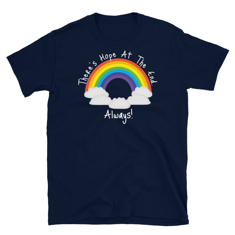 There's Hope At The End Always Unisex Softstyle Short-Sleeve T-Shirt TeeSpect