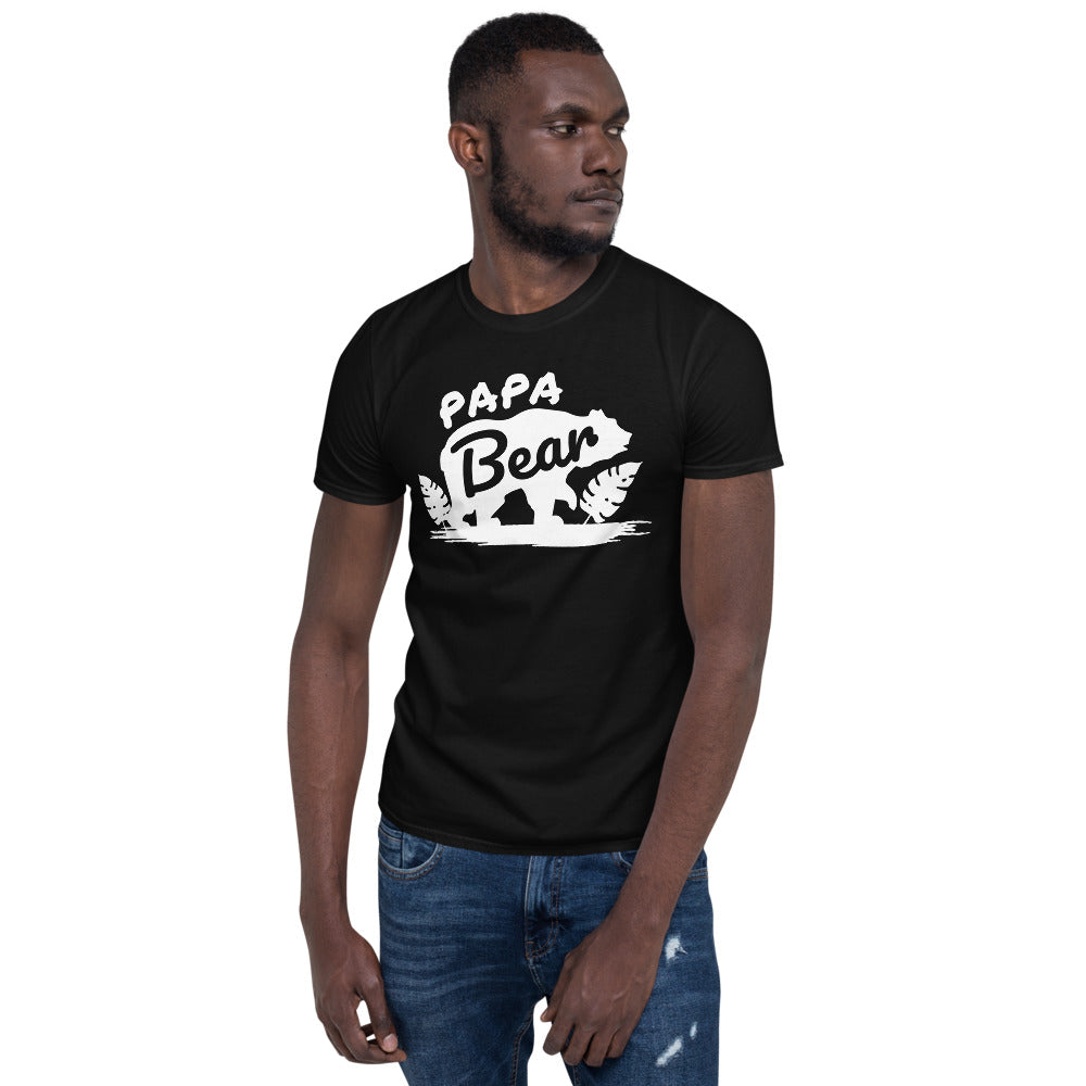 Papa Bear Unisex, Soft Cotton, Softstyle Short-Sleeve T-Shirt TeeSpect