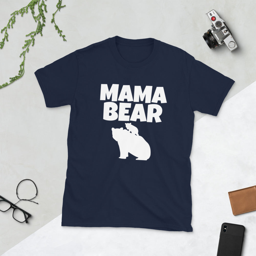 Bold Mama Bear Softstyle Short-Sleeve Unisex T-Shirt TeeSpect