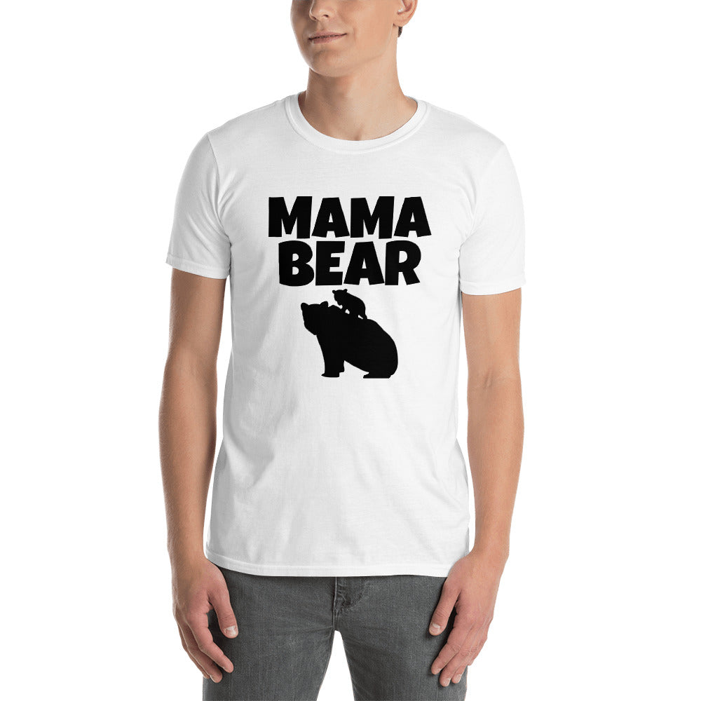Bold Mama Bear Softstyle Short-Sleeve Unisex T-Shirt TeeSpect
