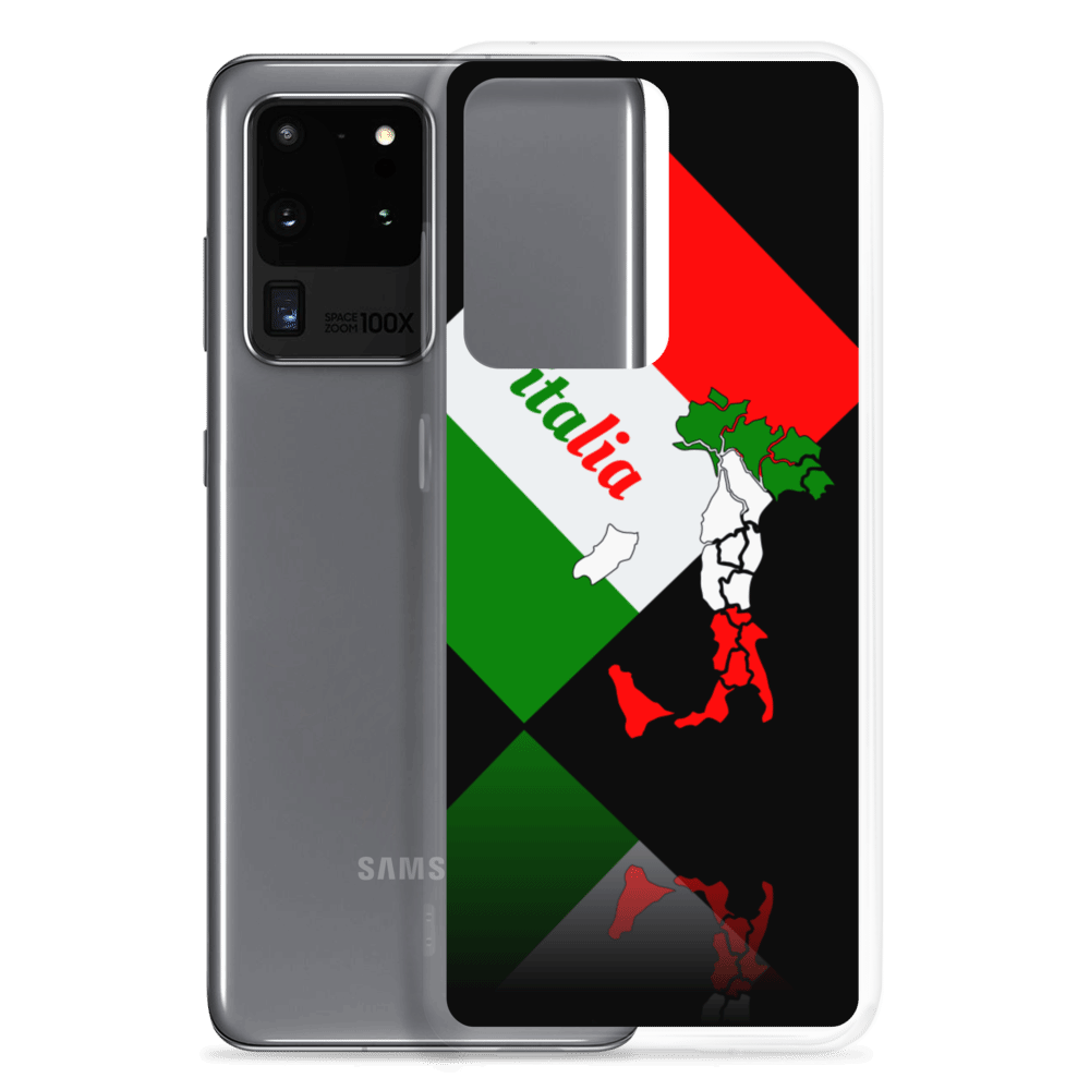 Elegant Italia - Italy Flag And Map Samsung Black Case TeeSpect