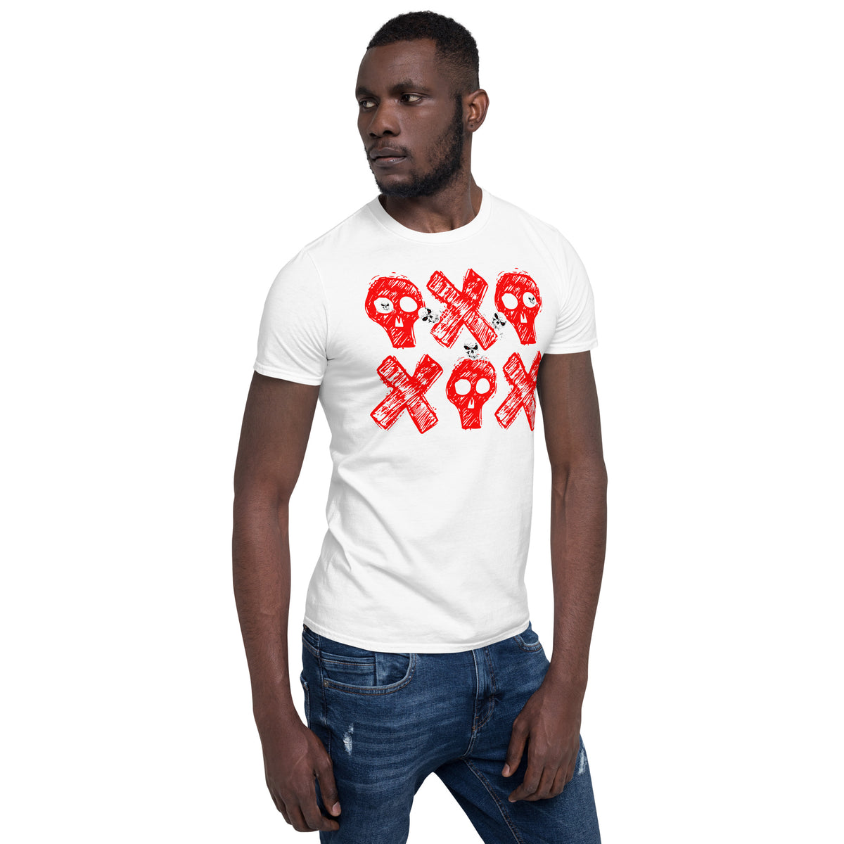 Spooky Show Peek-A-Boo Halloween Ghouls Unisex Basic Softstyle Short-Sleeve T-Shirt TeeSpect
