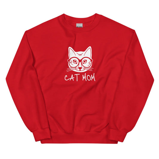 Cat Mom Unisex Crew Neck Sweatshirt TeeSpect
