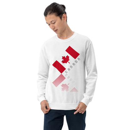 Elegant Maple Leaf Canada Unisex Crew Neck Sweatshirt TeeSpect