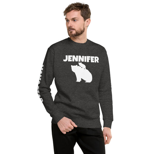 Custom Name Bold Mama Bear Personalized Unisex Fleece Pullover | Cotton Heritage M2480 TeeSpect